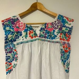 Embroidered Dress Top Kaftan